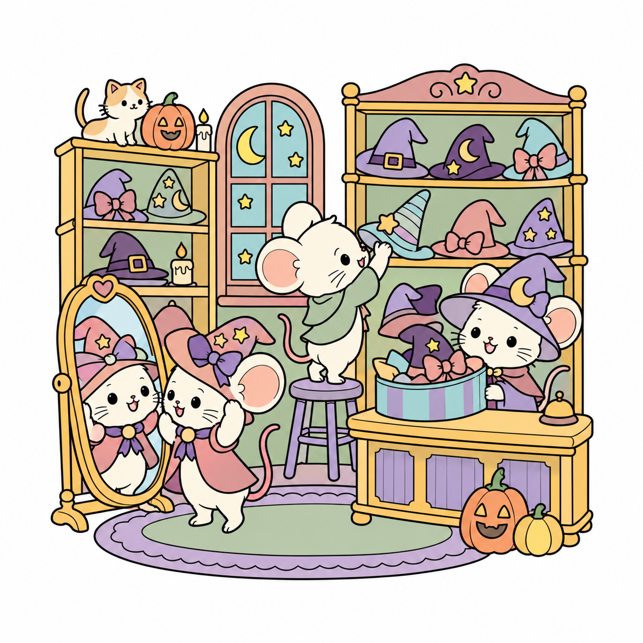 Mouse Hat Shop colored example