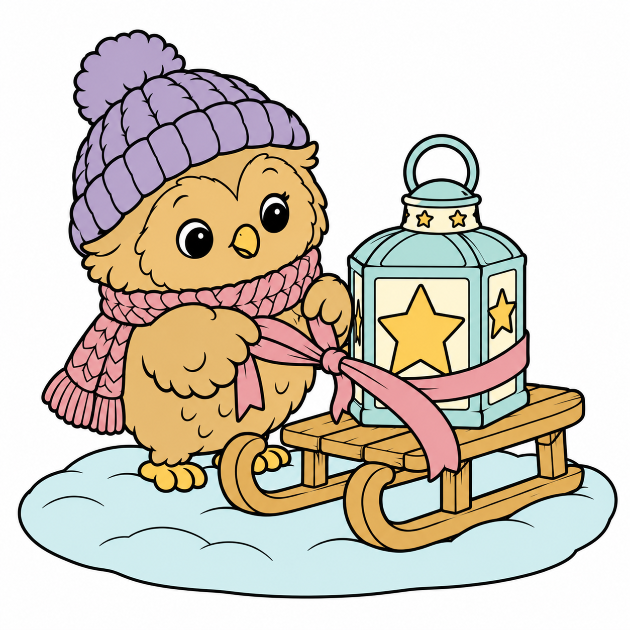 Owl's Lantern Sled colored example