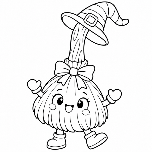 Witch Broom Sprite coloring picture