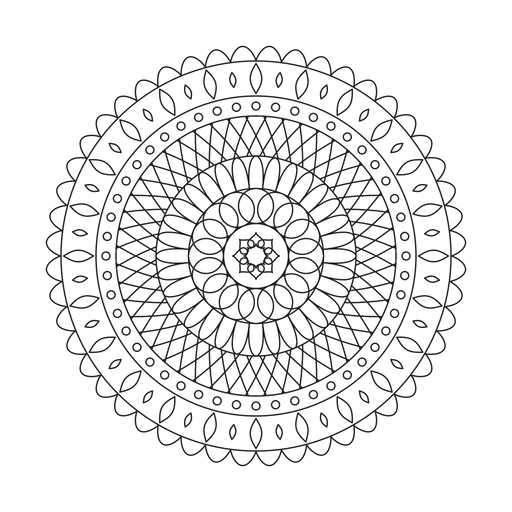 Lace Doily Mandala coloring picture